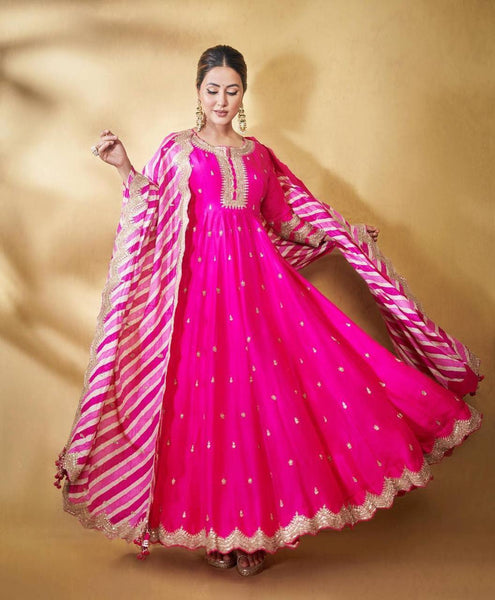 Best Look Pink Taffeta Silk Embroidery Work Lehenga Choli – TheDesignerSaree