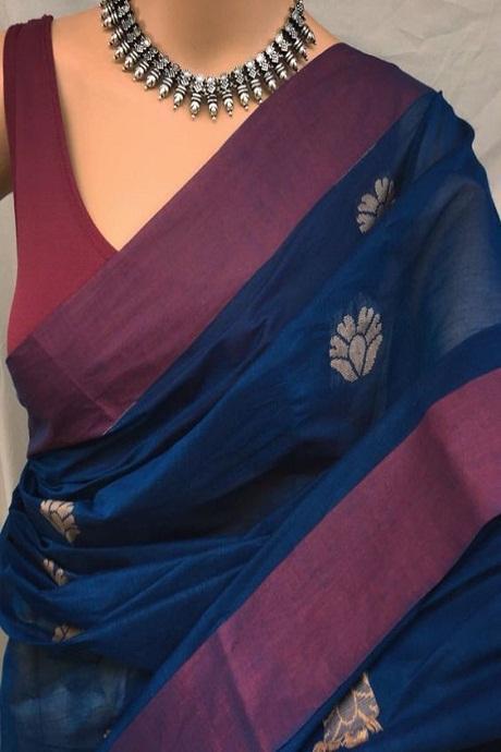 Buy Silk Cotton Sarees at Shankam Silks