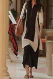 Black Color Regular Wear Pure Cotton Salwar Suits
