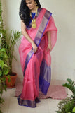 Soft Cotton Silk Zarana Sarees For Women