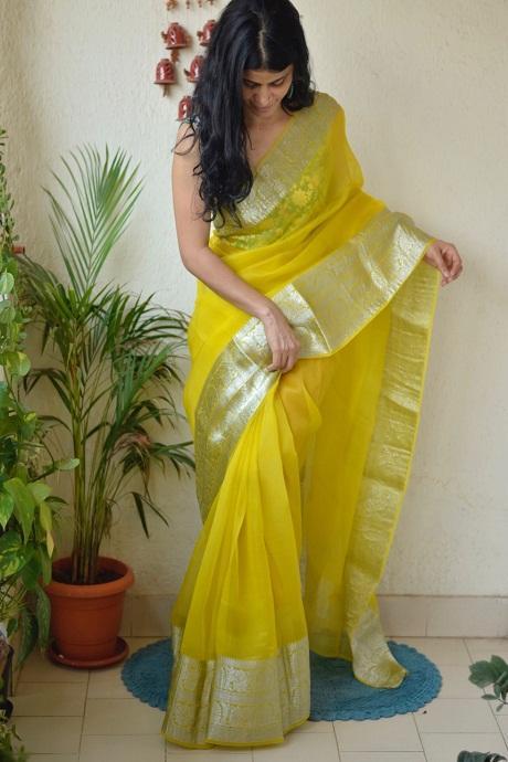 Designer Ladies Silk Saree, Wedding at Rs 12000 in Lucknow | ID: 25521956355