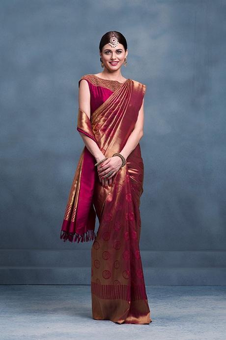 Rani Pink Pure Satin Handloom Silk Saree With Weaving Work – Bahuji -  Online Fashion & Lifestyle Store