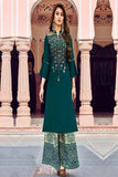 Online Dark Green Color Plain Salwar Suit TDS2427