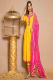 Eye Watering Yellow Color Party Wear Suit with Bottom Nazneen Dupatta TDS2395