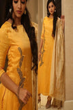 Gorgeous Yellow Color Cotton Suit With Dupatta TDS2303