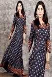 Fashionable Black Color Anarkali Kurti TDS2148