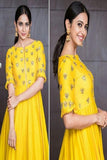 Desirable Light Yellow Color Anarkali Suit TDS2098