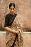 Adorable Dark Beige Georgette Base Sequin Work Saree