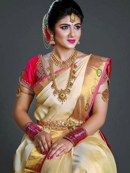 Latest Silk Saree Blouse Designs for South Indian Brides 2023 | Bridal  blouse designs, Fancy blouse designs, Red blouse design