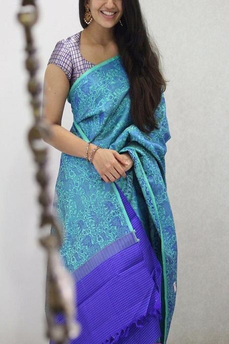 Party Wear Printed Silk Cotton Sarees Online, 6.3 m (With Blouse Piece) at  Rs 3500 in Coimbatore