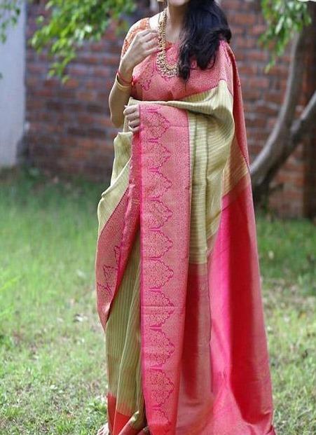 Rani Pink Kubera Pattu Silk Saree for Women - Dress me Royal