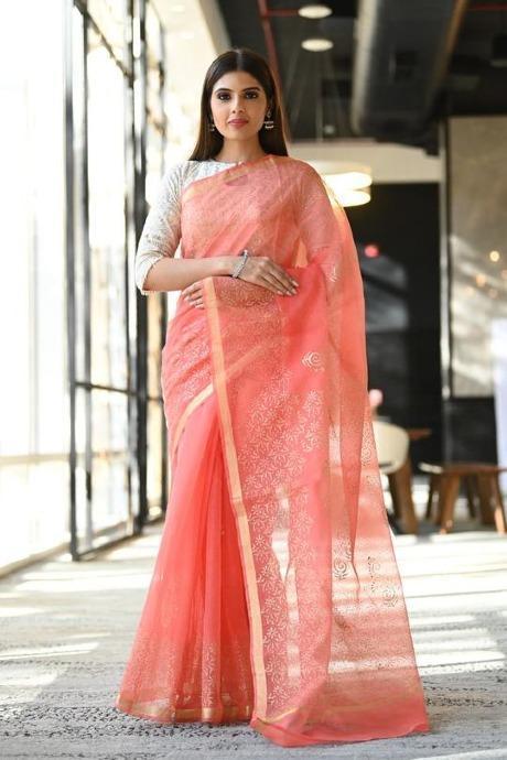 Buy Baby Pink Heavy Designer Party Wear Saree | Designer Sarees