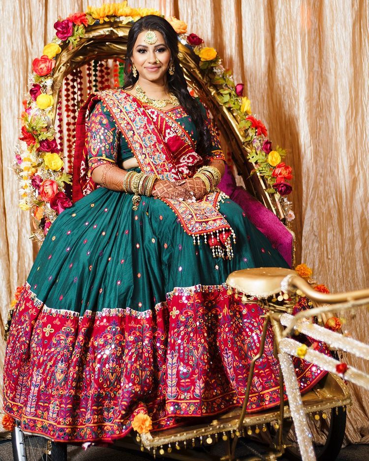 Multi Color Fancy Printed Silk Lehenga Choli | Silk lehenga, Western  dresses for girl, New dress for girl
