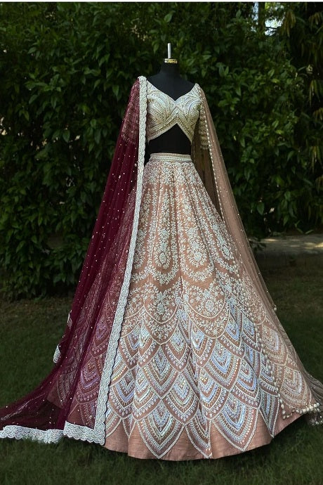 Ivory paper dolls raw silk appliquéd and embellished lehenga with blouse  and cutwork dupatta Color: IvoryFabric: Raw SilkNo. … | Raw silk lehenga,  Raw silk, Lehenga