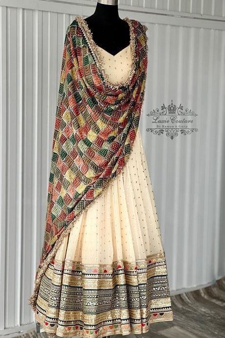 Semi Stitched Party Wear Ladies Designer Cotton Lehenga Choli, 2.5 M at Rs  2106 in Surat