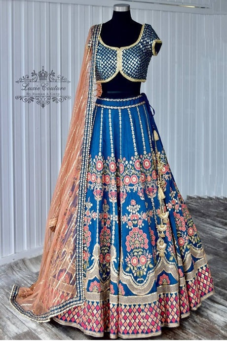 Buy Blue Color Lehenga Choli and Designs Online Shopping