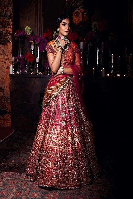 Stunning Multi-colour Lehenga Designs for the Avant-garde D-day Look | Wedding  lehenga designs, Indian bridal wear, Indian bridal dress