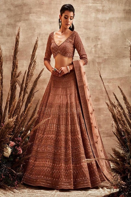 Buy Embroidered Velvet Trendy Designer Lehenga Choli in Maroon Online -  Wedding Lehenga Choli