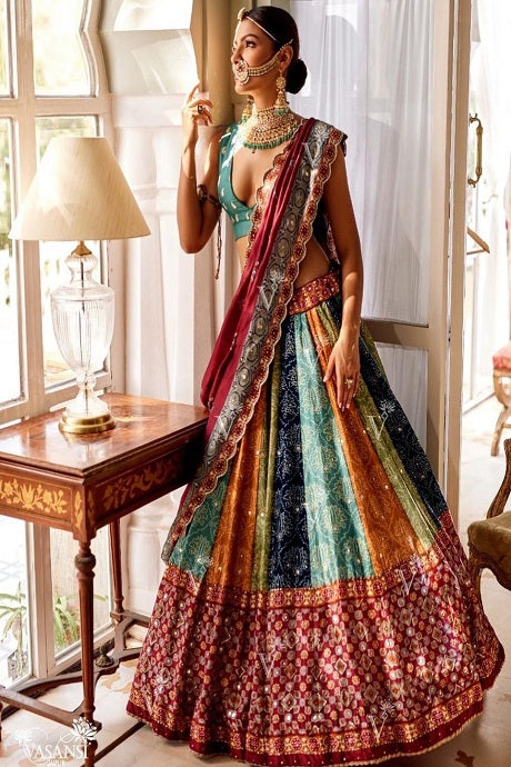 15 Beautiful Designs Velvet Lehenga Choli For Trending Look