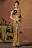 Exceptional Yellow Color Soft Silk Saree Design