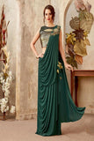 Beautiful Soft silk Patola weaving saree in Green Color