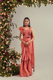 Elegant Pink Shaded Soft Silk Party Wear Saree Fashion