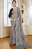 Grey Color In Cotton Linen Casual Wear Saree