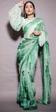 Appealing Green Colored Party wear Saree Design