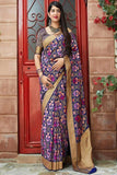 Gleaming Purple  Color Designer Silk Saree Collection