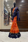 Exceptional orange  Color Soft Silk Latest Saree Design