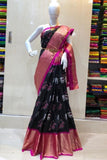 Estimable Black Colored Fancy Designer Wedding Wear saree Fashion