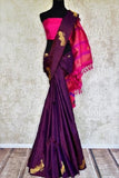 Excellent Purple  Color Soft Silk Designer Saree  With  Blouse