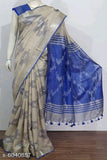 Kanjiviram Lichi Silk Saree With Attached Blouse