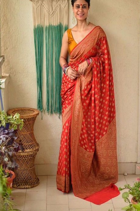 Two Tone Green Plain Ready to Wear Silk Saree WITH BLOUSE - WHITE FIRE -  3844660