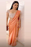 Audacious Orange  Color Soft Silk Designer kanjivaram saree