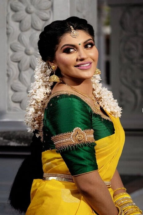 Kerala Saree with Peacock Design | Kerala Kasavu Saree with Blouse | New  Trends in Kerala Saree | Kerala Sarees Online Shopping – Lady India