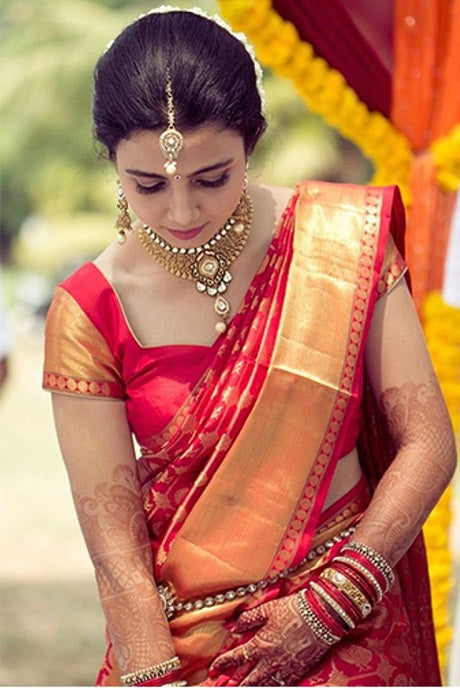 25+ Red Saree Designs to Wear on Your Karwa Chauth 2021 | WeddingBazaar