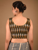 Mahendi Green Printed Cotton Blouse