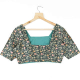 Floral Printed  Silk Blouse