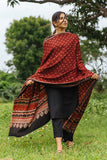 Ajrakh Handblock Printed Modal Dupatta