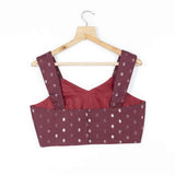 Booti Dark Maroon Cotton Blouse