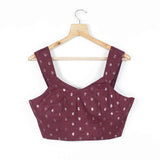 Booti Dark Maroon Cotton Blouse