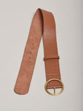 Brown Circle Leather Belt