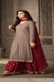 Beige Designer Salwar Kameez For Women