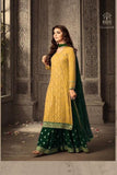 Adorning Yellow Color Designer Heavy work Sarara N Kurti TDS3774