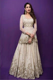 Designer White Colored Soft Silk Heavy Work Lehenga Choli TDS2886