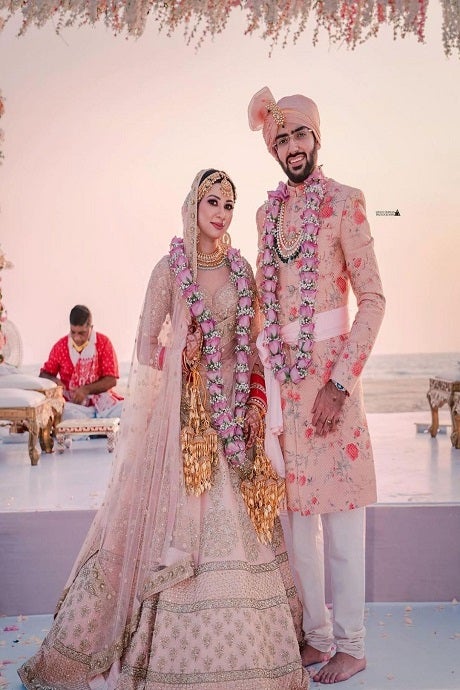 Maroon With Pink Velvet Hand Embroidered Lehenga Choli | Bridal lehenga,  Indian bridal outfits, Bridal outfits