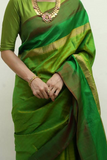 Fanciful Banarasi Pure Soft Silk Parrot Saree Fashion