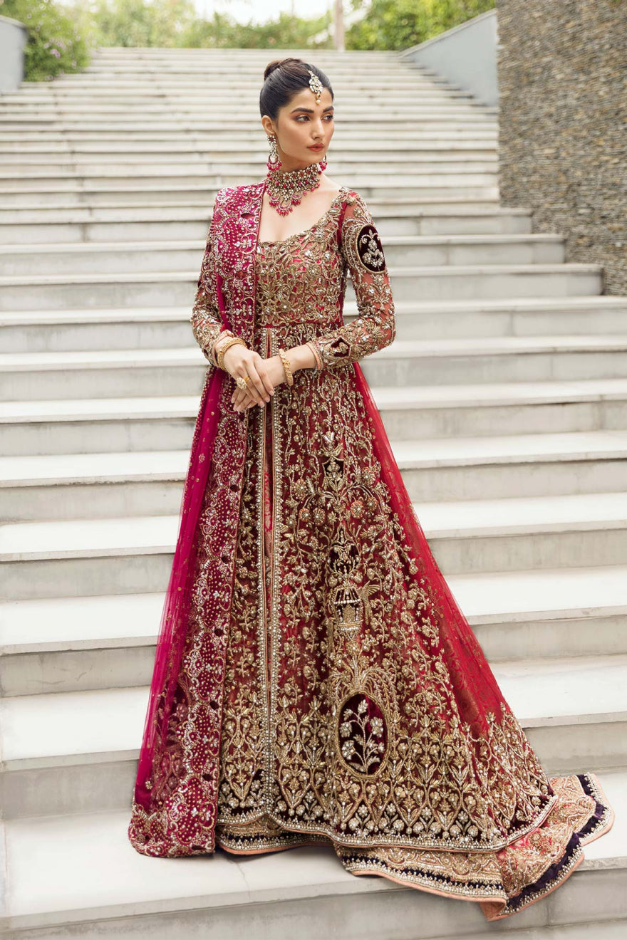 Amazing Bright Red and Deep Blue Pakistani Bridal Lehenga | Pakistani  wedding dresses, Bridal gown trends, Pakistani bridal dresses