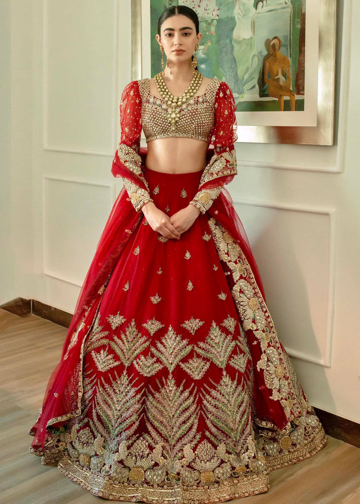 Faux Georgette With *Heavy Embroidery Work With Diamond Hand Work With Full  Sleeve Lehenga Top Set – Prititrendz